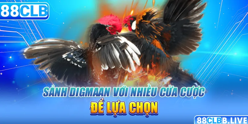 Sảnh Digmaan với nhiều cửa cược để lựa chọn